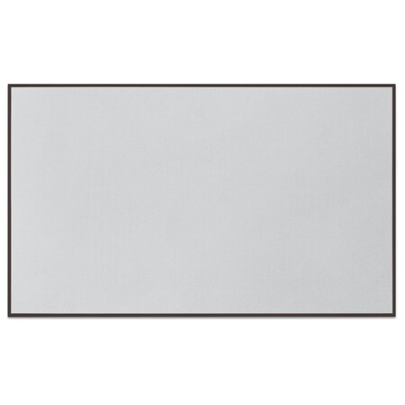 United Visual Products Corkboard, Fabric, Wht/Gry, 2 Door, 48x36" UV303-WHITE-MEDGRY